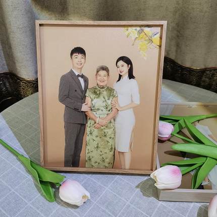 定制婚纱照10寸相框摆台照片打印艺术全家福相册冲洗加放大结婚照