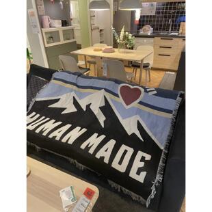 棉线纺织四季 爱心山日式 made 潮流玩家 通用床头户外沙发毯 Human