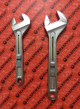 出日本maxpower快速推拉活扳手8寸10寸超大开口扳手棘轮管钳板手