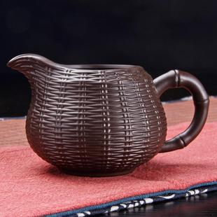 茗客公道杯紫砂分茶器大号仿古宜兴原矿匀杯耐热功夫公杯茶具配件