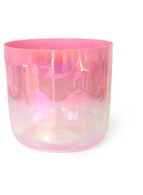 【源头工厂】9英寸水晶钵432Hz唱歌碗粉色磨砂水晶颂钵疗愈冥想乐