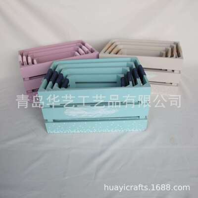 木质收纳盒 彩色图案 厂家直销 寻求外贸合作 举报