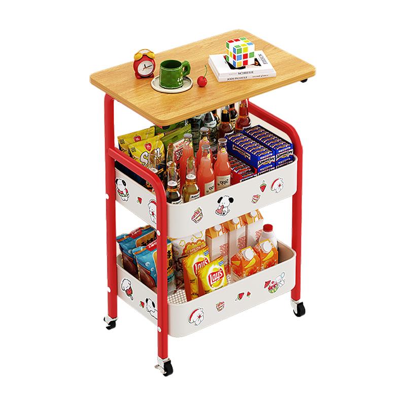 茶几桌子进口可移动小推车床边置物架高茶几桌子客厅零食床头柜