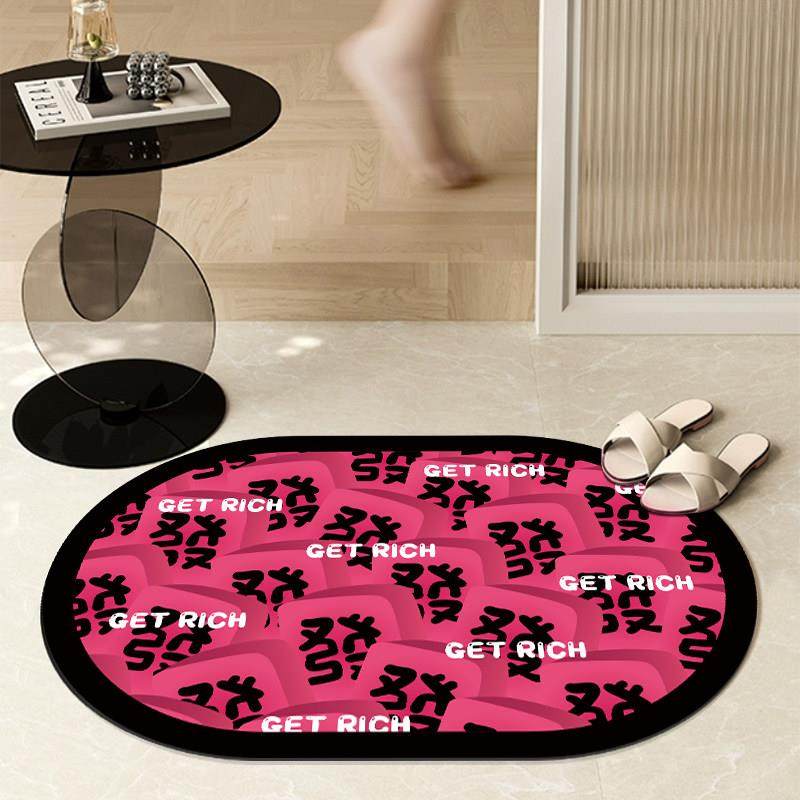 多巴胺浴室垫家用国风麻将防滑吸水耐脏脚垫卫衣厕所门口防摔门垫,居家布艺,家用脚垫,淘宝优惠券,粉丝福利购,淘宝优惠卷