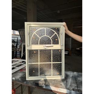 法式复古室内铝合金上翻窗定制洗手间透气采光玻璃窗户拱形隔断窗