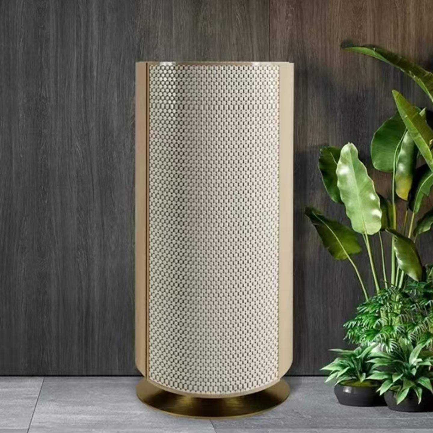 意式轻奢实木落地首饰柜别墅豪宅创意设计师家用装饰柜皮革保险柜