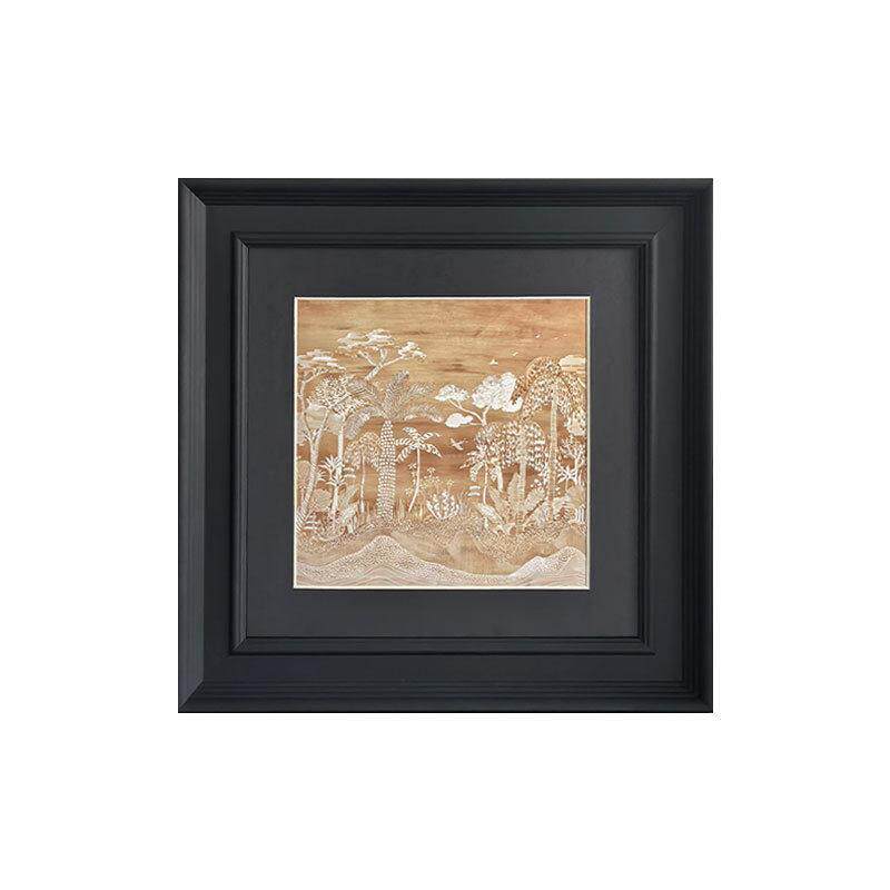 现中古风客厅玄关挂画法式背景墙小众艺术级感壁画复古装饰画