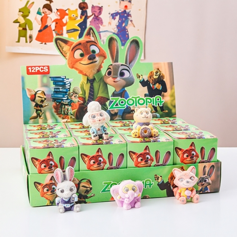 疯狂动物城盲盒周边钥匙扣玩偶潮玩公仔儿童玩具摆件学生奖励礼物