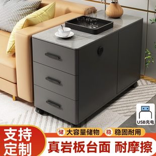 沙发侧边柜边柜小桌子小茶几边几现代简约轻奢三可移动客厅家用抽
