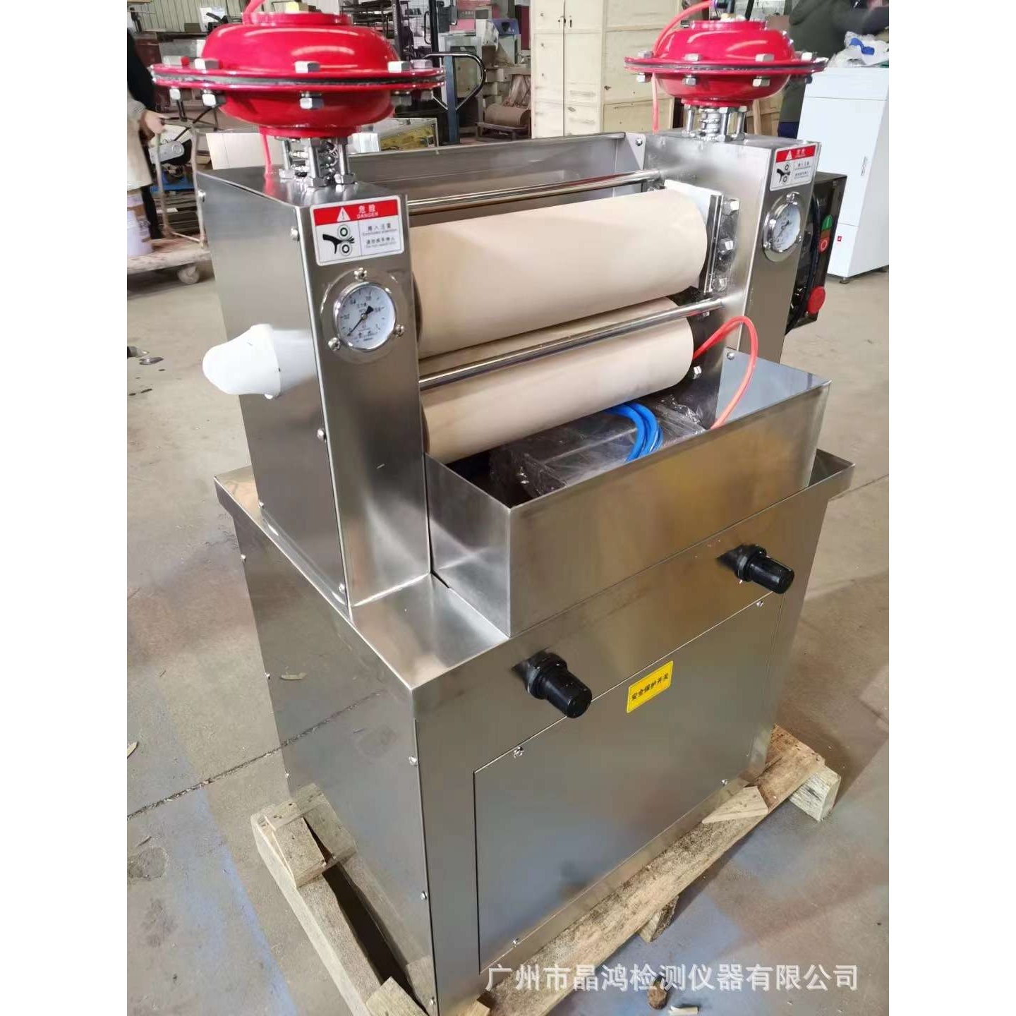 YMPO-01B卧式气压电动小轧车 模拟纺织品染料轧辊立式气动小轧车