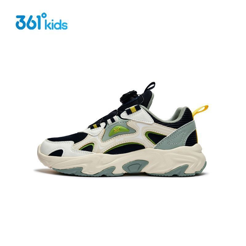 361童鞋男童跑步鞋2025春季新款中大童儿童旋钮扣运动鞋