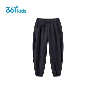 361°童装男童运动裤长裤2025秋冬款加厚中大童梭织长裤