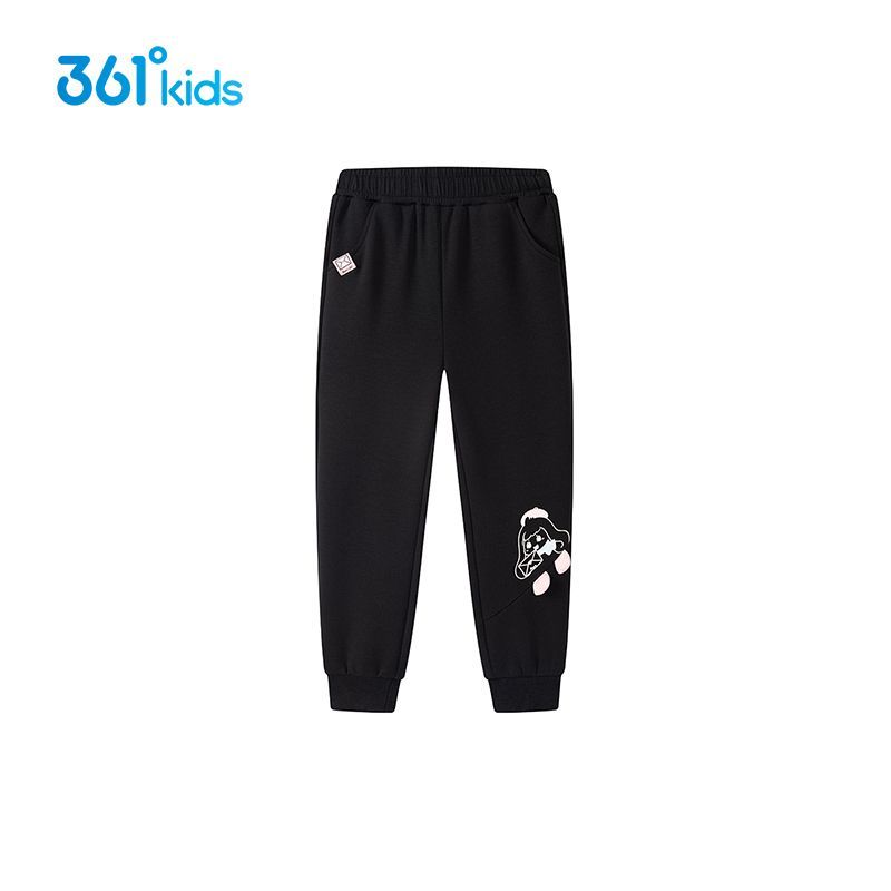 商场同款361°女童针织长裤冬季新款2025针织时尚可爱小童