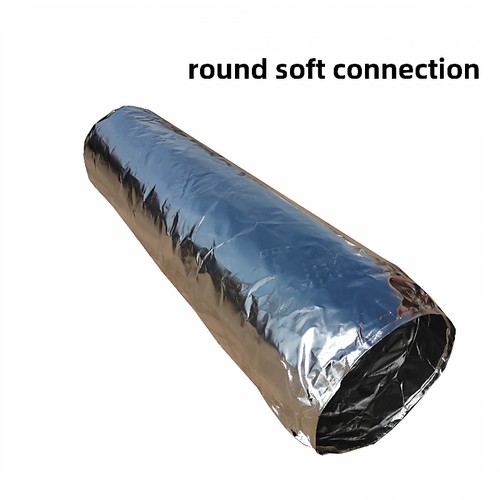 定制风机盘管出风口伸缩铝箔软连接管方圆中央空调通风保温软连接