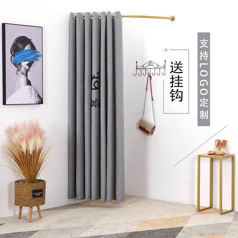服装店窗帘背景 更衣室 试衣间门帘 换衣间 试衣圈 家用隔断帘子