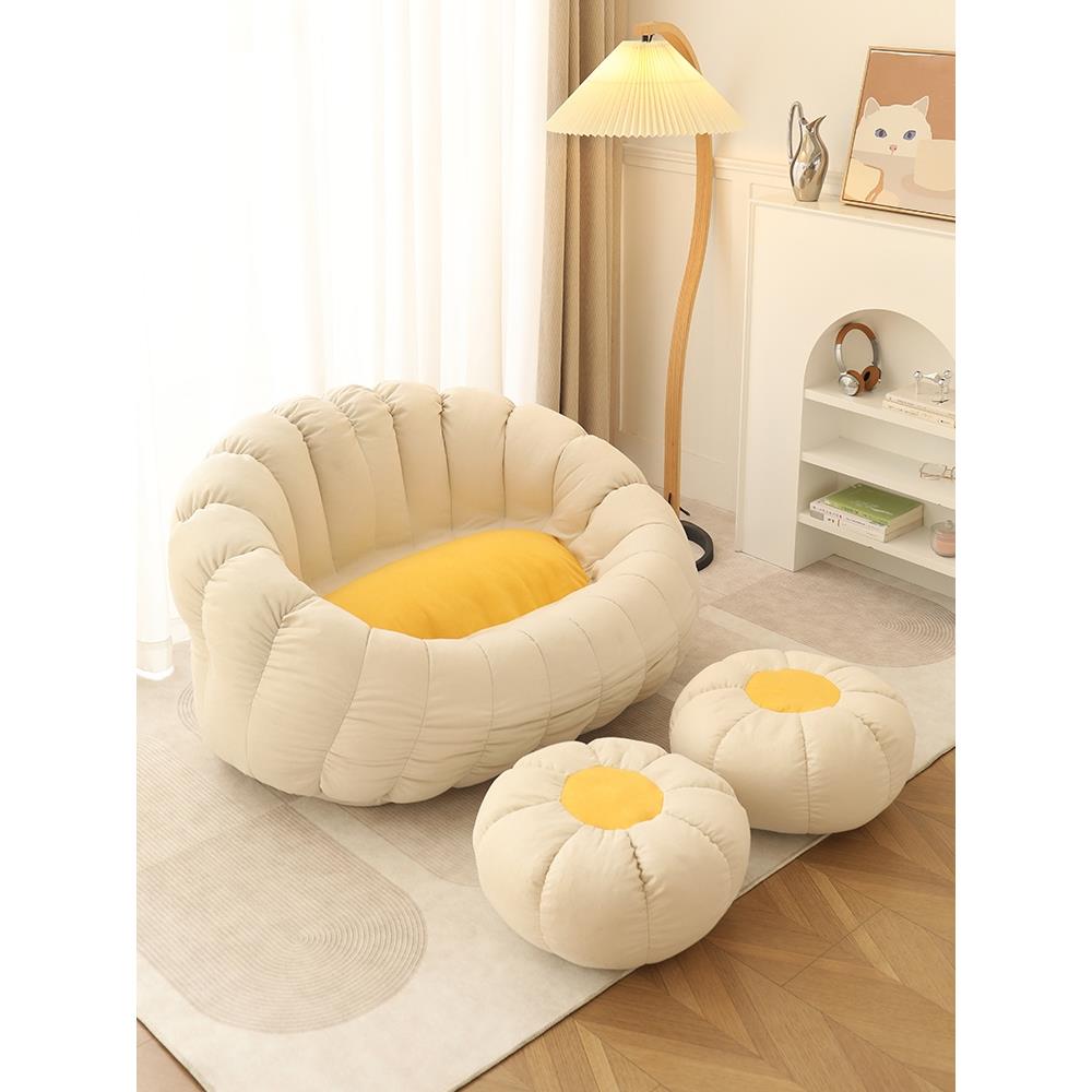 懒人沙发可躺可睡卧室客厅2025新款阳台房间双人地上小豆袋窝窝椅