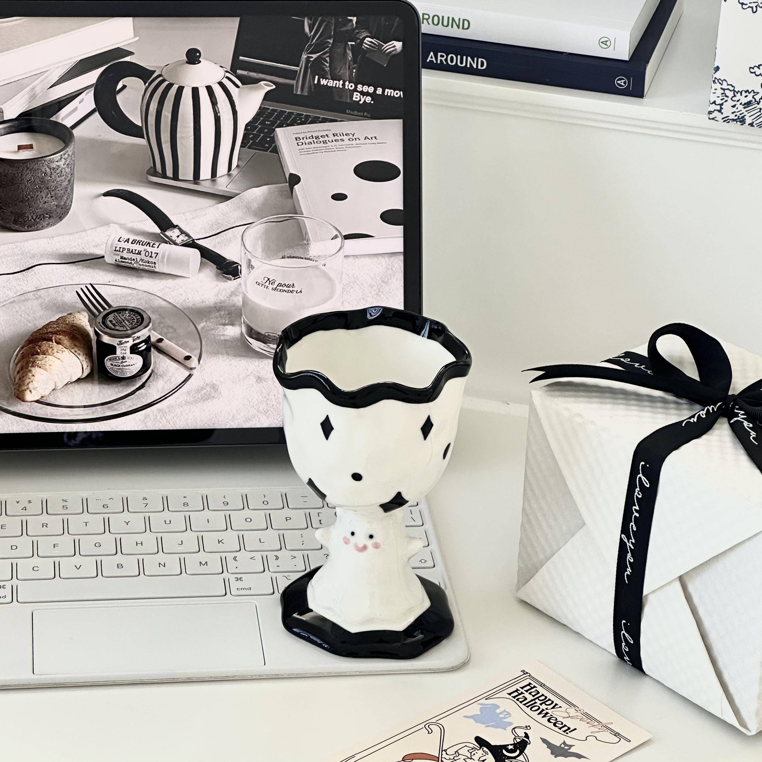 可爱幽灵咖啡杯陶瓷设计感搞怪小众创意礼物耶诞礼物生日礼物