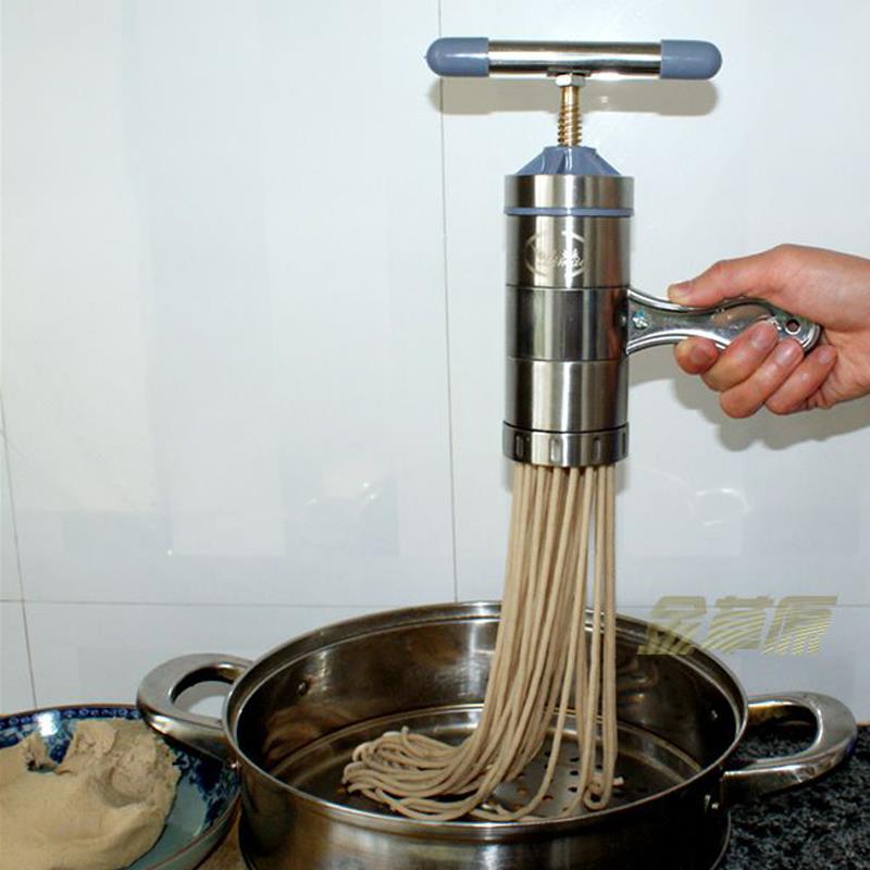 立麦小型家用面条机家用手柠 手摇家用压面机挤面器不锈钢饸饹机