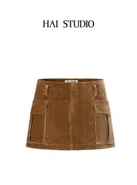 yigenana同款HAI STUDIO春夏女低腰裙裤休闲短裤 防走光裙裤子