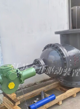 PLC系统控制电动铸钢闸阀Z9541H-25C DN800配套多回转电动执行机