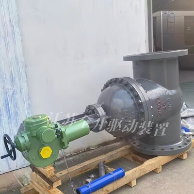 PLC系统控制电动铸钢闸阀Z9541H-25C DN800配套多回转电动执行机