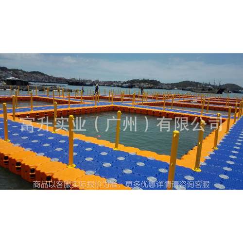 工厂直供水上塑料浮筒网箱养殖平台新款渔排养殖水上海浪浮桥