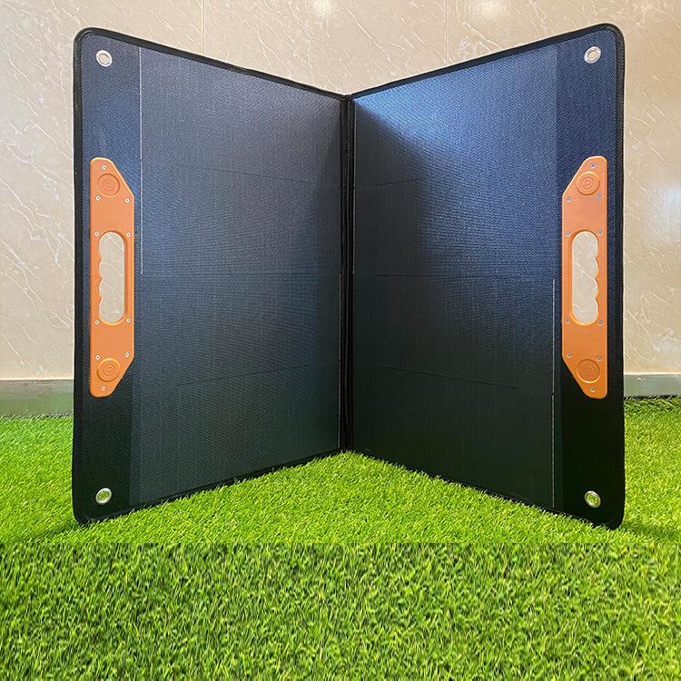 工厂直销折叠太阳能发电板户外便携式充电板100W18V太阳能折叠包