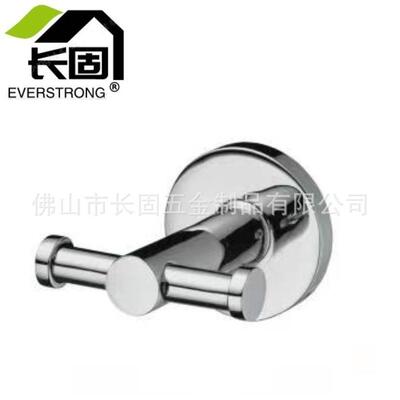 浴室挂件双衣钩304不锈钢衣帽钩挂衣钩拉丝黑色ST-V0706A