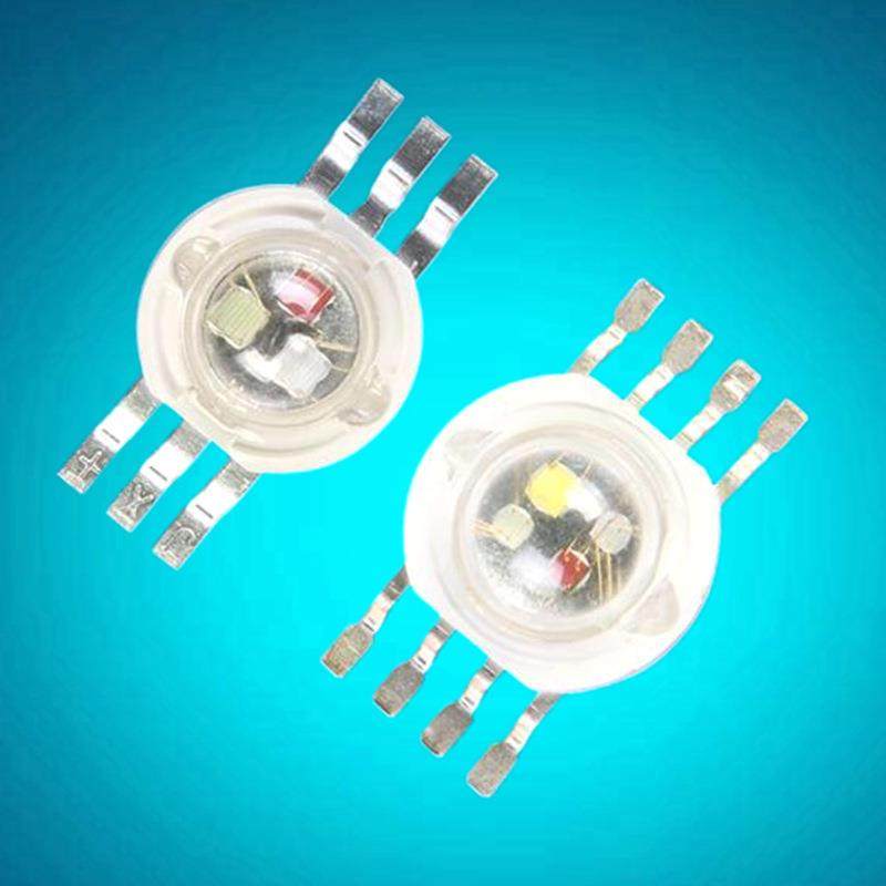 舞台灯专用05大功率rgb灯珠rgbw八脚六脚1-3W彩光七彩灯珠仿流明