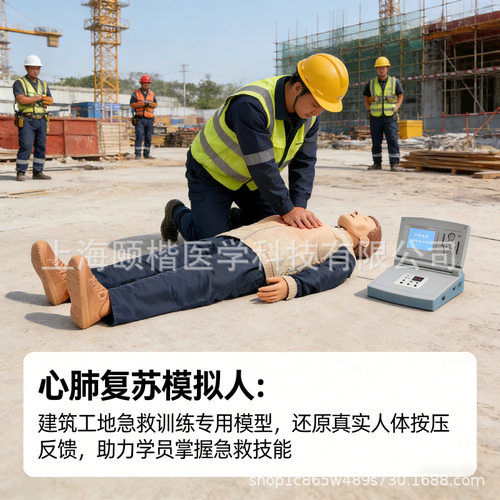 大屏气管插管电脑心肺复苏模拟人心肺复苏急救模型急救培训假人