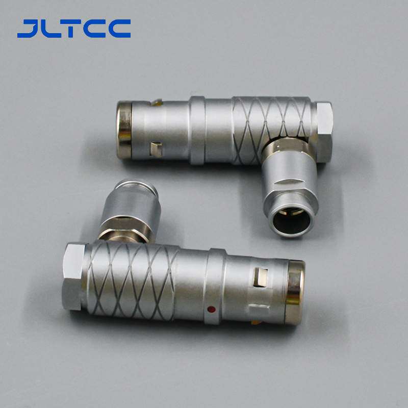 弯头90度连接线防水连接器FHG/0K/1K/2K快速插拔推拉航空插多芯