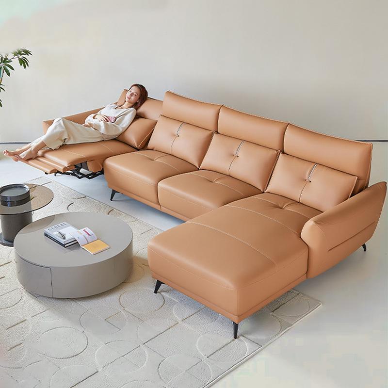 优梵艺术Viola皮艺电动沙发北欧轻奢小户型功能沙发S377