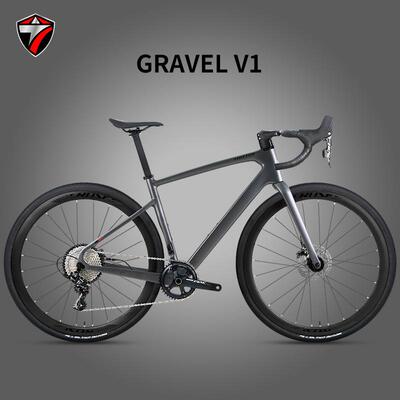骓特GRAVEL-V1碳纤维越野公路自行车11速油碟砾石公路自行车瓜车