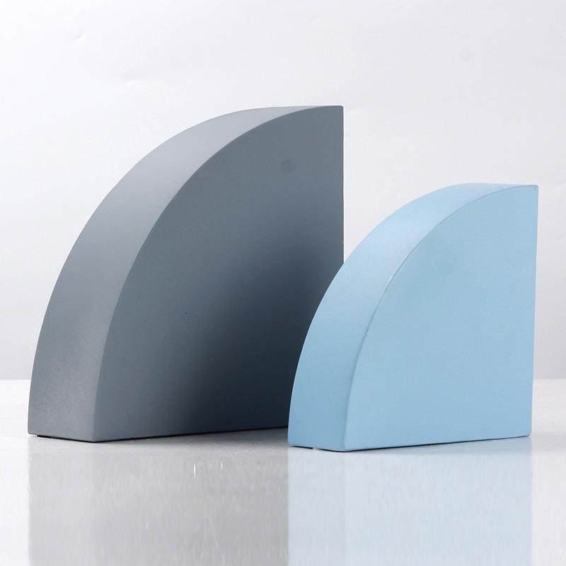 意式极简金属扇形摆件轻奢现代客厅样板间民宿创意艺术几何装饰品