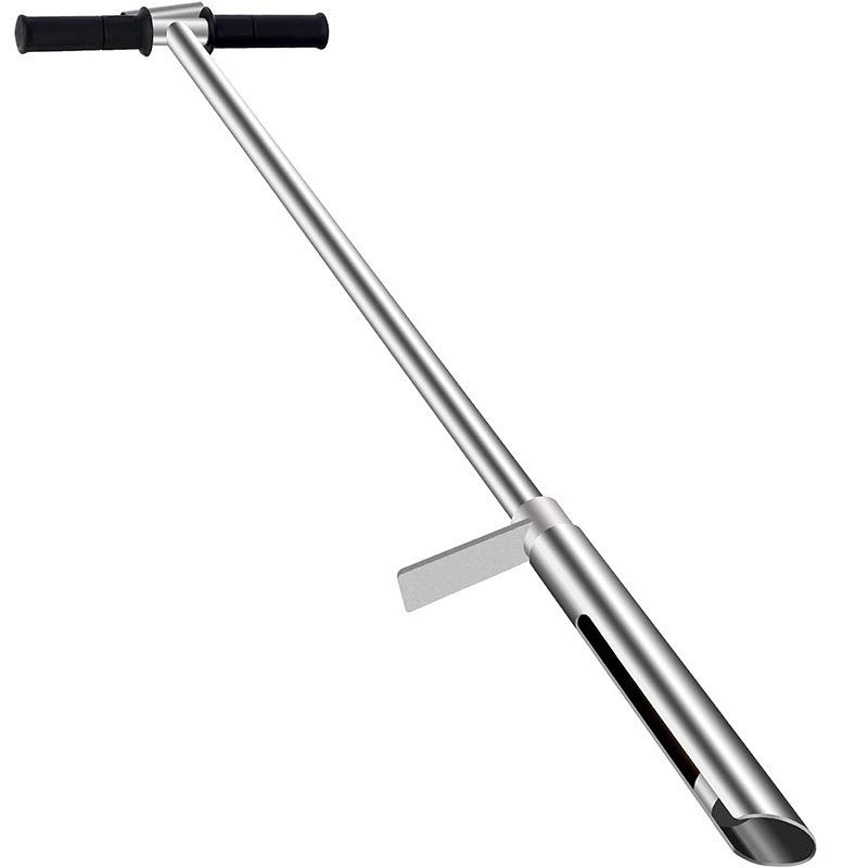 土壤采样器探头304不锈钢管T型手柄土壤测试套件带顶出器和脚踏板