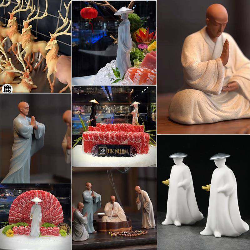 刺身摆盘装饰人物摆件和牛姿造装饰点缀摆件鹿刺身背景摆盘装饰品,金属材料及制品,金属加工件/五金加工件,淘宝优惠券,粉丝福利购,淘宝优惠卷