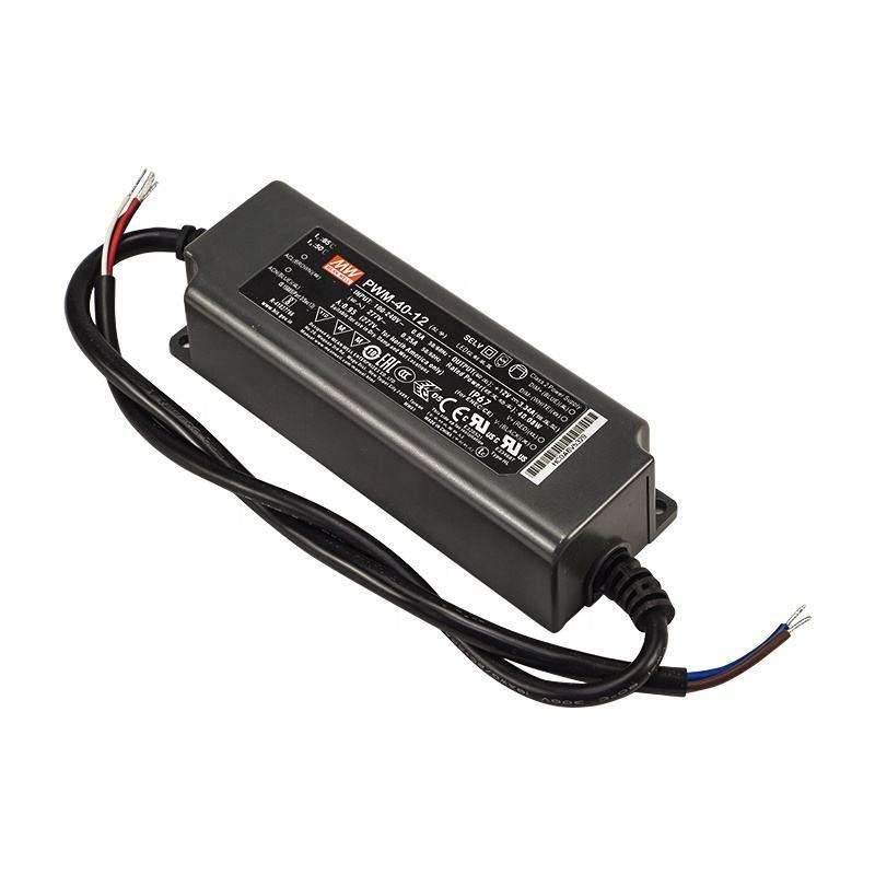 PWM-40-12 40W 12V 3.34A PWM信号输出IP67防水型带PFC功能明纬电