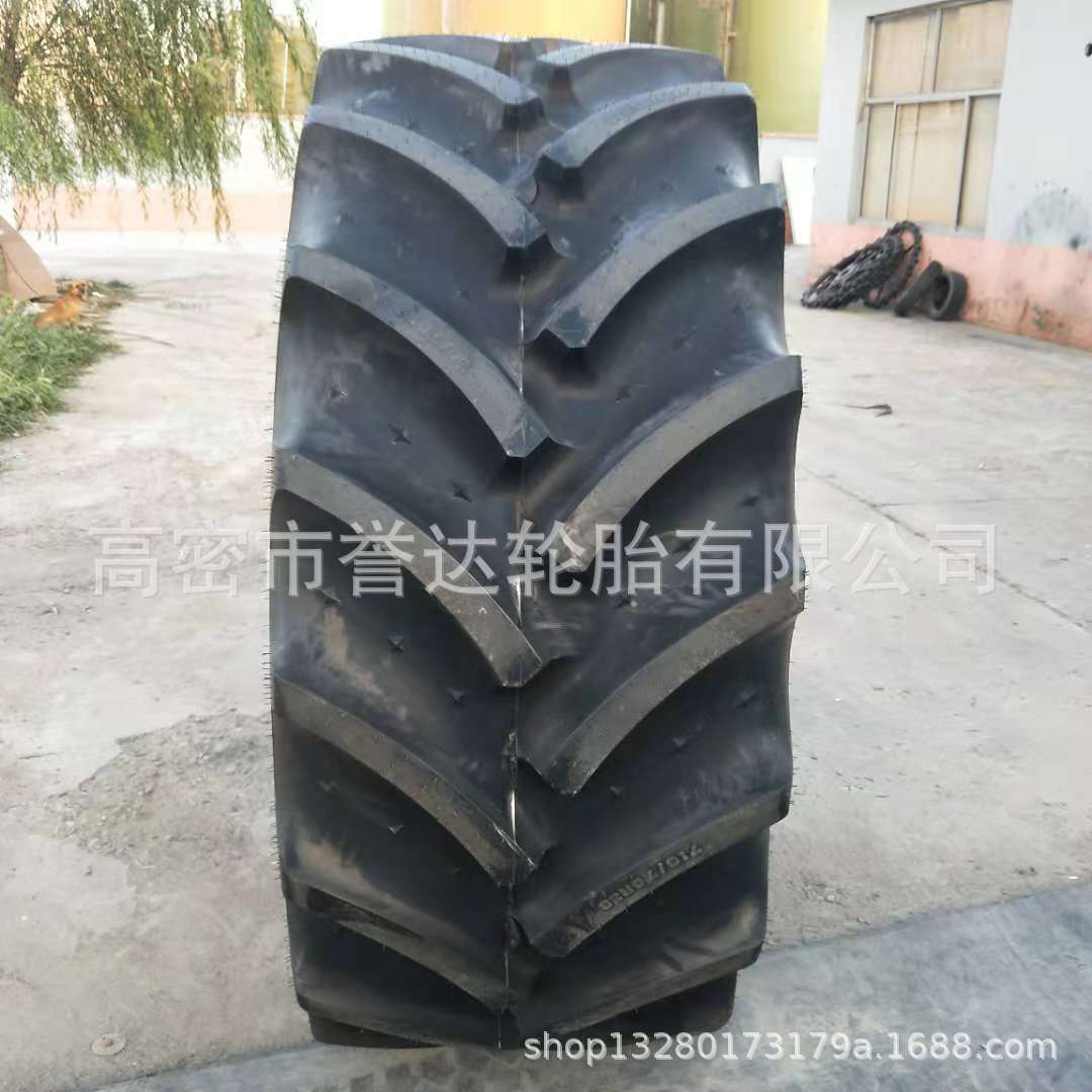 拖拉机配套钢丝轮胎710/70R42 38 农用拖拉机斜交尼龙胎 可配钢圈