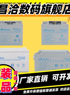 Anivin安耐威蓄电池AFM-P12V100/17A24A38A65A100A120AH直流屏UPS