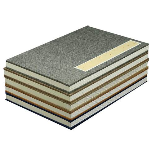 宣纸册页本6折12页书法国画国展蜡染笺册页仿古空白折页创作精装