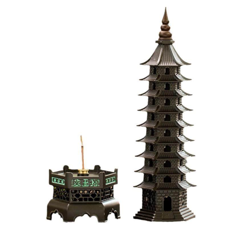 文昌塔禅意香插家居摆件立式香插炉卧香炉家用摆件线香炉,餐饮具,茶道/香炉,淘宝优惠券,粉丝福利购,淘宝优惠卷