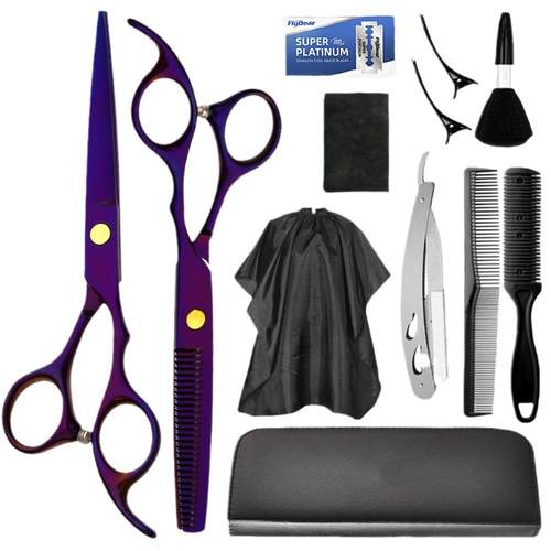 厂家直销不锈钢6寸理发剪刀发型师专业修发平剪打薄碎发牙剪套装