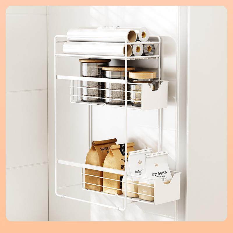 冰箱磁吸侧面收纳厨房用品多功能免打孔夹缝抽拉缝隙置物架,厨房/烹饪用具,抹布架/厨房清洁收纳架,淘宝优惠券,粉丝福利购,淘宝优惠卷