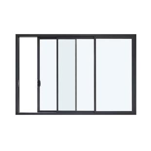 三联动厨房推拉门极简铝合金断桥铝门窗别墅自建房封阳台推拉门