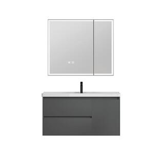 加厚蜂窝铝浴室柜陶瓷一体盆卫生间洗脸台盆加深大口径洗手台组合