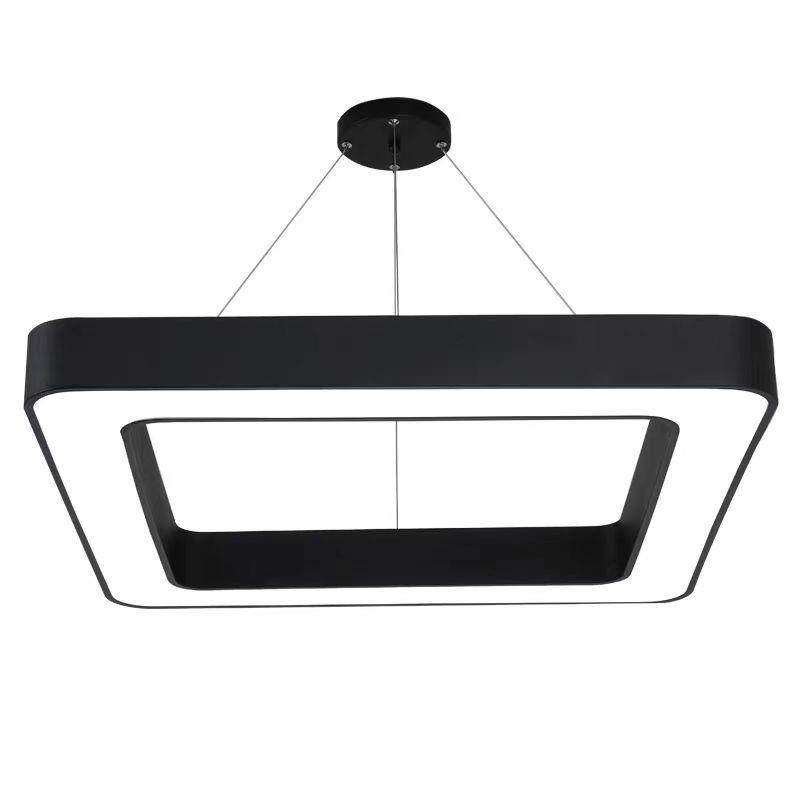 LED空心四边形回字形灯具办公室美发店美容店超市商场装饰吊线灯,家装灯饰光源,智能吊灯,淘宝优惠券,粉丝福利购,淘宝优惠卷