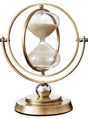 北欧创意简约沙漏计时器博古架电视柜隔断玄关装饰品轻奢家居摆件