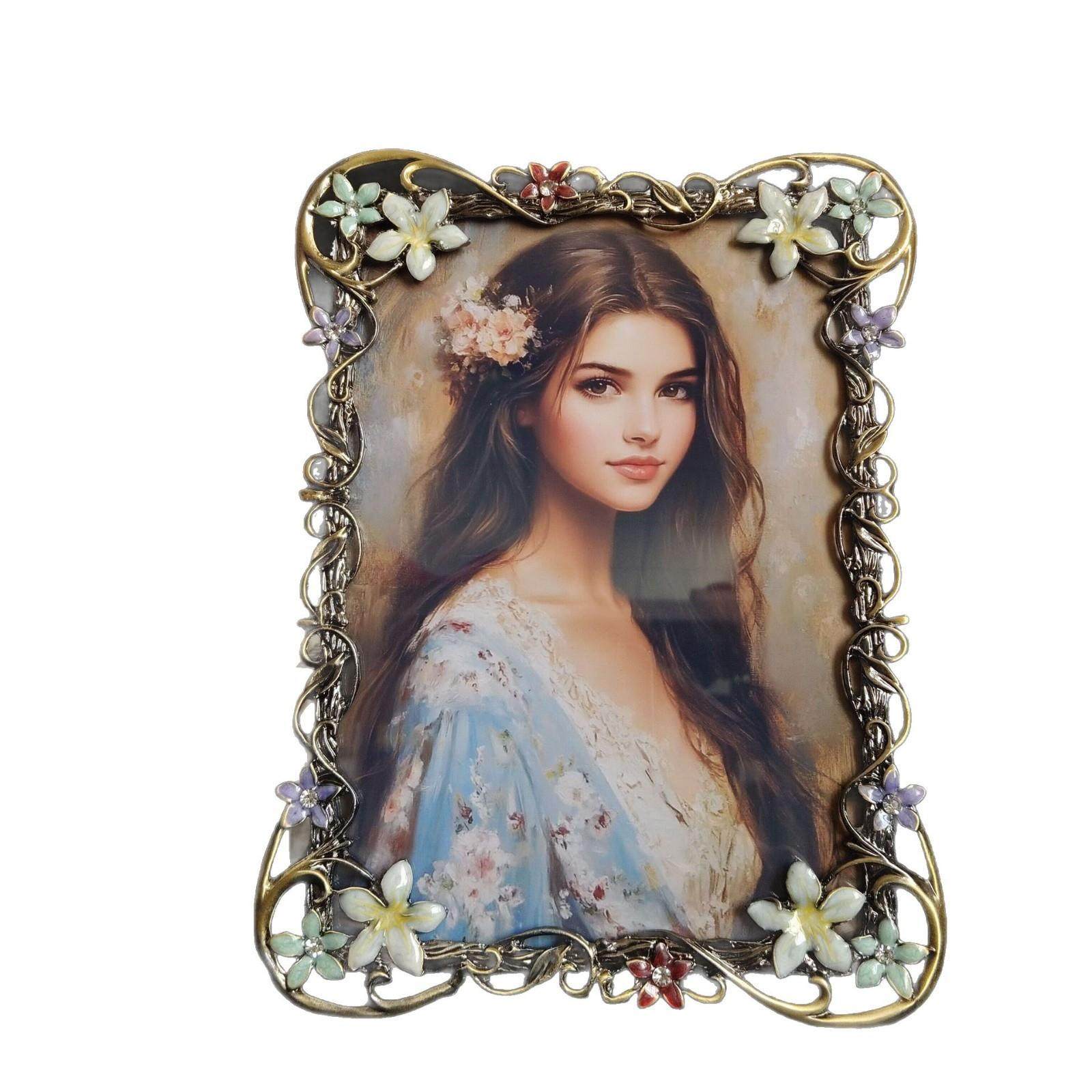 珐琅彩时尚复古金属相框，轻巧硬度高家庭摆件装饰点缀XY0046,家居饰品,DIY亲子装饰画,淘宝优惠券,粉丝福利购,淘宝优惠卷