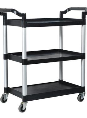 XY-032A塑料餐车三层手推车餐厅服务车酒水车上菜车送餐车