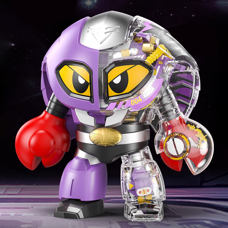 正版蝎子莱莱积木拼装透视机器人